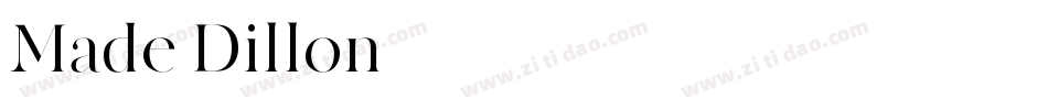 Made Dillon字体转换